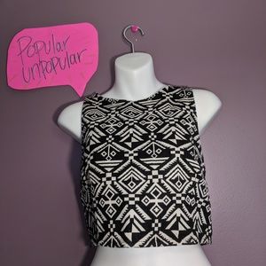 Tribal design crop top